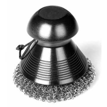 Brosse en inox ronde spéciale plancha -Somagic