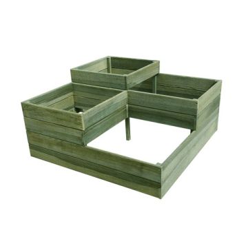 CARRÃ‰ POTAGER Ã€ Ã‰TAGES L 90 x l 90 x H 46 cm