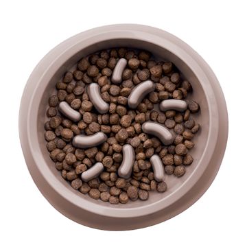 Ecuelle anti-glouton - ZOLUX - antidérapant - 1L - Taupe