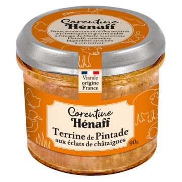Terrine de pintade aux chataignes - Corentine Hénaff - 90g