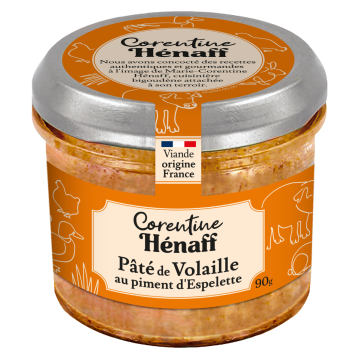 Pâté de volaille au piment d'Espelette - Corentine Hénaff - 90g