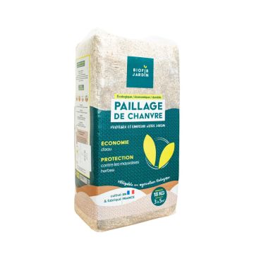 Paillis de chanvre - Biofib jardin - Sac de 18 KG - Pour 3 à 5 m²