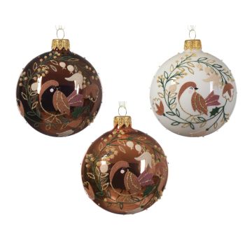 Boule oiseau - Verre - Modèle au choix
