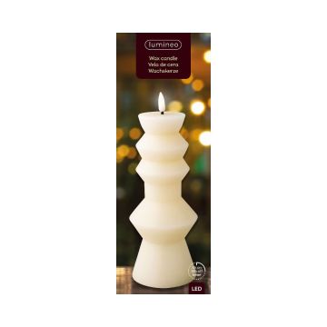 Bougie LED - 23 cm - Blanc