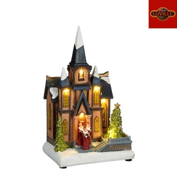 Eglise et chorale - 18 X 15 X 30,5 cm