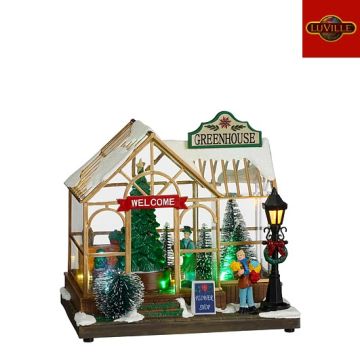 Jardinerie - Village miniature - 21 X 14 X 19,5 cm