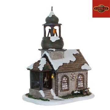 Chapelle - Village de Noël - 25 X 17,5 X 31 cm