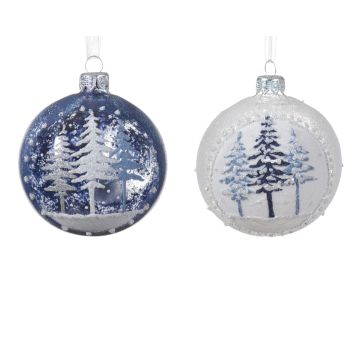 Boule sapin - Verre - Modèle au choix