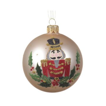 Boule casse-noisette - Beige - Verre