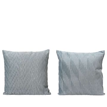 Coussin velours - Bleu ciel - Modèle auchoix