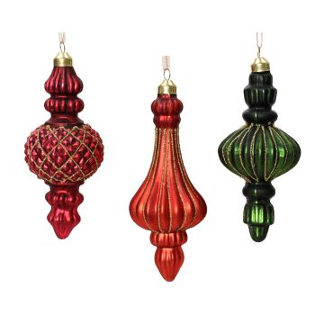 Suspension losange - Verre - 15 cm - Modèle au choix