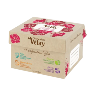 Coffret Plaisir d'Offrir - Infusions BIO - 40 sachets