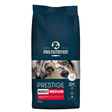 Croquettes Prestige pour chien moyen - 15 kg - Pro-nutrition