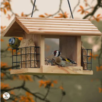 Mangeoire en bois à suspendre - Nature Market - 3 postes 