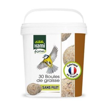 Seau de boules de graisse 90 gr x30 sansfilet - Hamiform