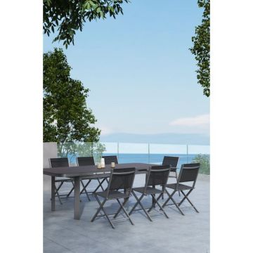 Chaise pliante Brea - MWH - Anthracite chiné