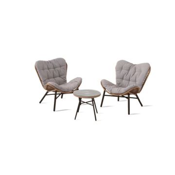 Ensemble Maiso 3 pièces - 2 fauteuils et 1 table basse