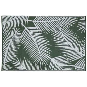 Tapis rectangle Palmera - Jardiline - 120 x 180 cm - Vert et blanc