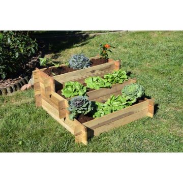 Carré potager en escalier - 90 X 90 cm -Contenance 144 L