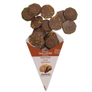 Cornet de chocolats au lait fourrés au spéculoos 130g