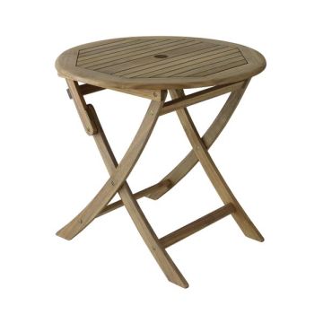 Table pliante Sophie Ø80 cm en Acacia FSC