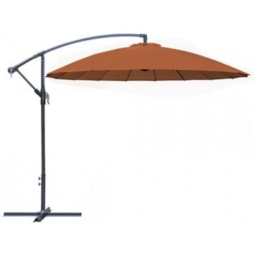 Parasol déporté Pagode Ø300, rotation 360°, toile déperlante, inclinable