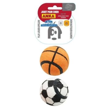 Lot de 2 balles rebondissante - Anka - caoutchouc