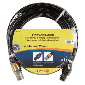 Kit d'aspiration pour pompes de surface - Spid'o - Dipra - Laiton - 7 m