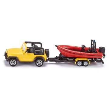 Jeep Wangler avec Bateau - Siku - 164