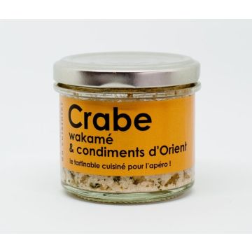 Rillettes Crabe, wakamé et condiments d'Orient - L'atelier du cuisinier - 80 g