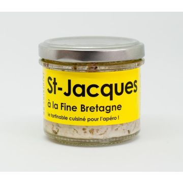 Rillettes St-Jacques à la fine Bretagne - L'atelier du cuisinier - 80 g