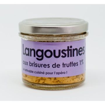 Rillettes Langoustine aux brisures de truffes - L'atelier du cuisinier - 80 g