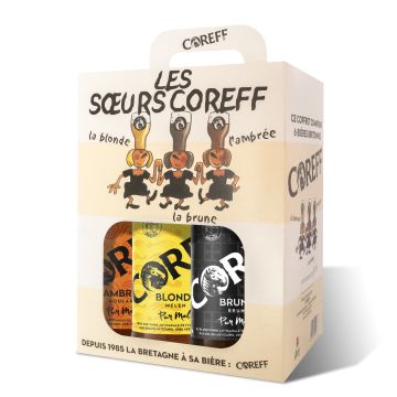 Coffret Les Sœurs Coreff (Blonde, Brune et Ambrée) - COREFF - 6 x 33 cl