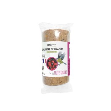 Cylindre de graisse fruits rouges - 350g - Pour oiseaux du ciel