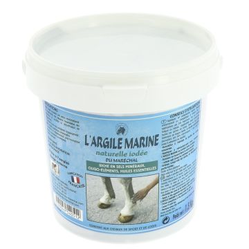 Argile marine naturelle iodée duMaréchal en pot 1,5 kg