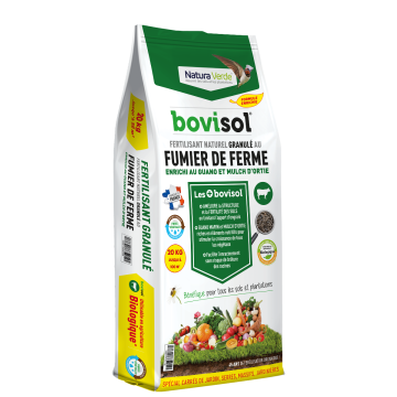 Fertilisant complet granulé aux fumiers de ferme - Bovisol - 20 kg