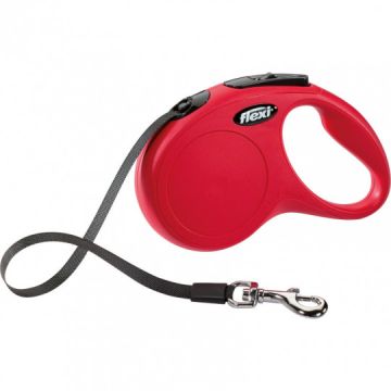 LAISSE-CORDE FLEXI CLASSIC S, 5 M, MAX.15KG ROUGE