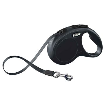 laisse corde - Flexi - noir - 5 m