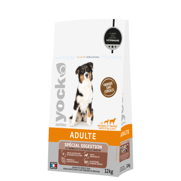 Croquettes sans céréales Digestionfacile chien adulte - Yock Nutrition