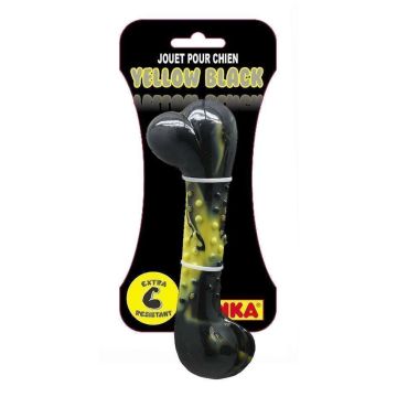 Os en caoutchouc "yellow black" - Anka - 18,5cm