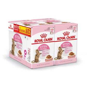 Bouchées en sauce pour chaton -Royal Canin - lot 2 boîtes de 12 sachets