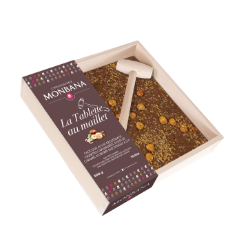 Tablette de chocolat au lait avec maillet - 300 g - Monbana