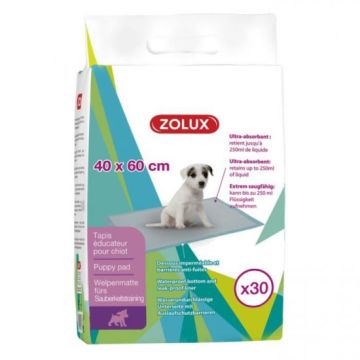 Lot de 30 tapis d'éducation chiot appentissage de la propreté - L 60 x p 40 cm
