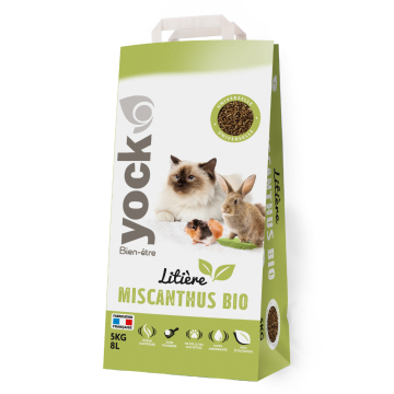 LITIÈRE DE MISCANTHUS BIO  - 5 KG - YOCK