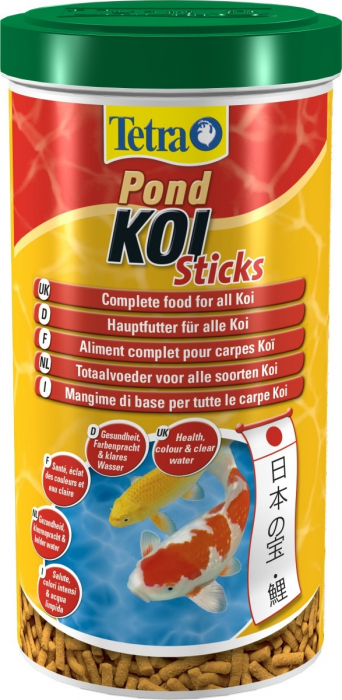 Aliment complet pour les carpes Koï sous forme de stick - Tetra Pond Koï  stick - 1 L Tetra