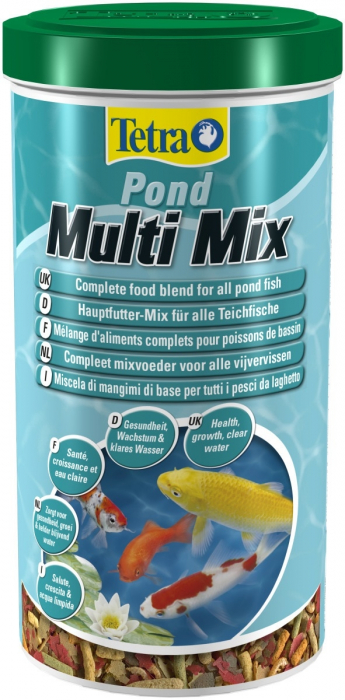 Aliment complet pour poisson de bassin - mix de 4 aliments variés - Tetra  Pond Multimix - 1 L Tetra