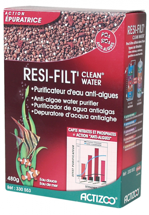 Purificateur d'eau Anti-algues - ResiFilt' Clean Water - Zolux - 1 L Actizoo
