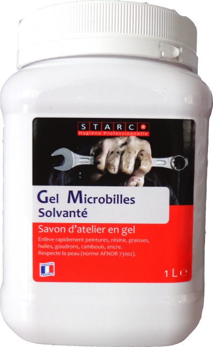 Savon gel microbilles