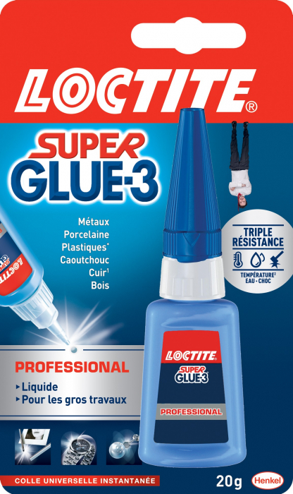 Colle - Loctite - Superglue 3 - Professional - 20 g Loctite