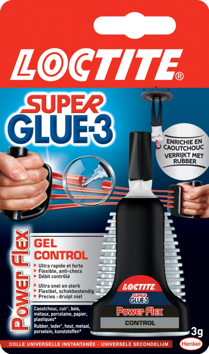 Colle ultra forte power gel tube Superglue3 3g sur